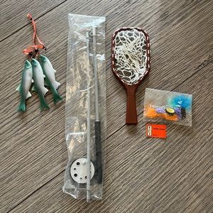 American Girl 18” Doll 2001 PC Retired Fly Fishing Supplies Excellent